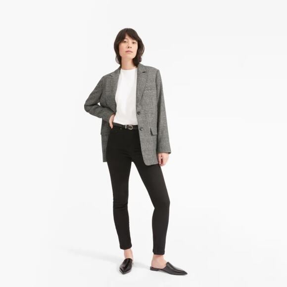 Everlane The Oversized Blazer - Glen Plaid Size 14 - Picture 4 of 8